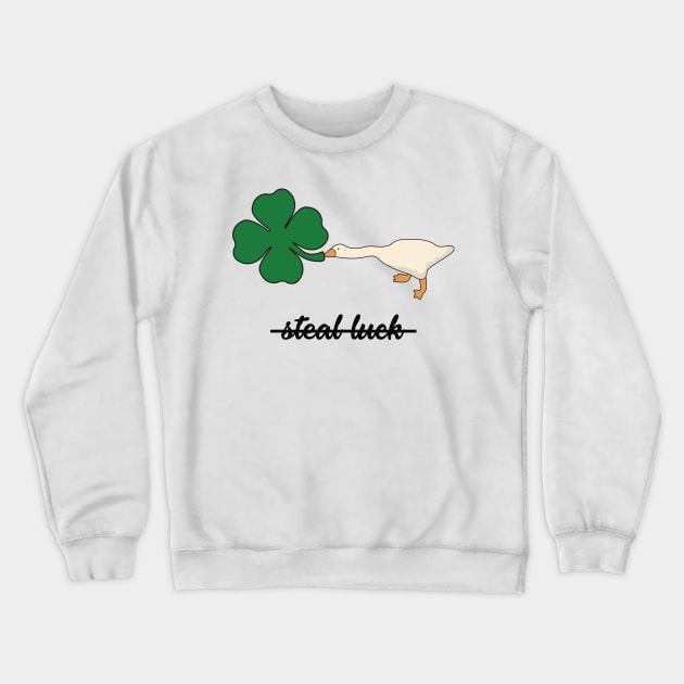 Untitled Goose Game - St. Patrick's Day Crewneck Sweatshirt by TextTees